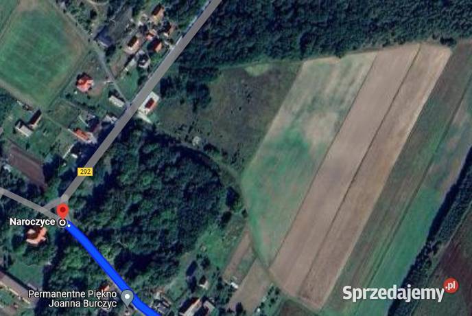 Działka budowlana 2900m2 park las Naroczyce