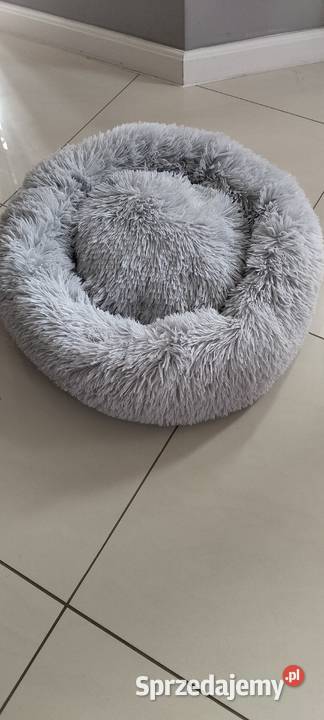 Legowisko włochate psa szare 22759 Dla psów Grybów