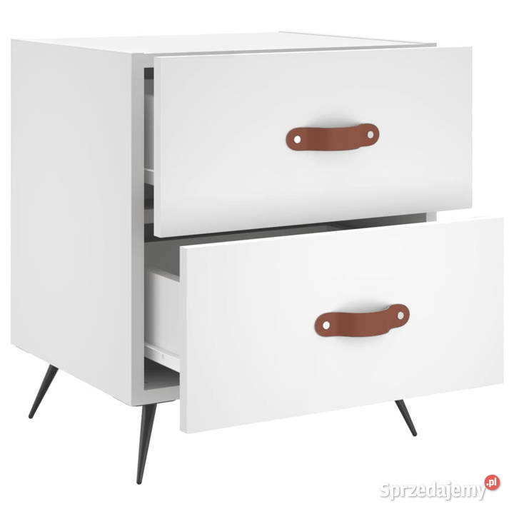 Szafki nocne 2 białe 40x35x475 WM827245 Warszawa