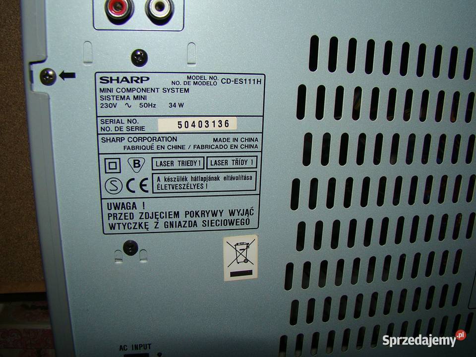 Mini wieża SHARP CDES111H NOWA