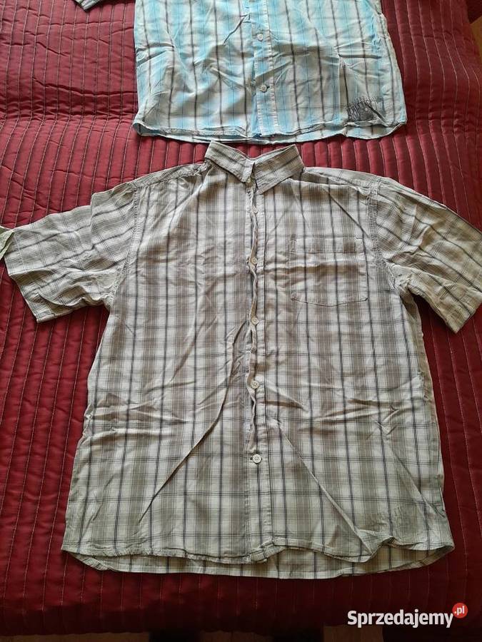 Różne męskie koszule z krótkim rękawem zadbane Polkowice