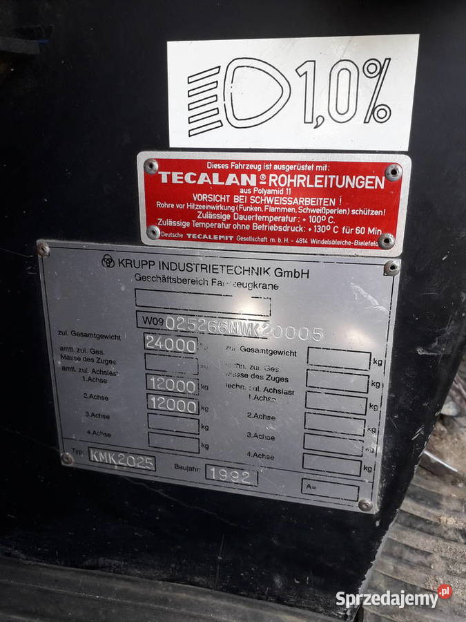 Żuraw samojezdny Krupp KMK2025