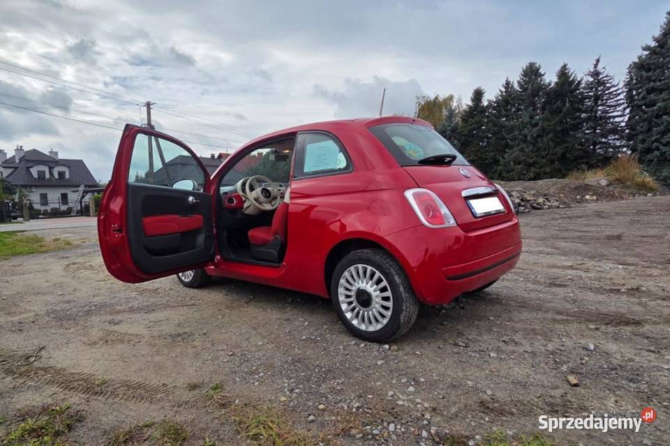 Fiat 500 czerwony klasyk 2014 Rzeszów podkarpackie