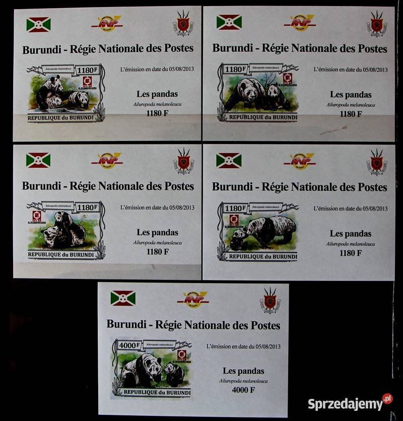 Burundi Filatelistyka Oborniki