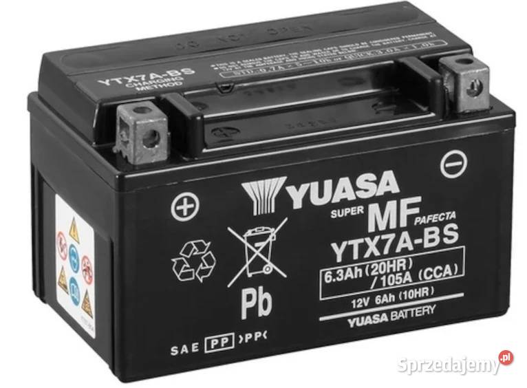 Akumulator 63Ah 105A motocyklowy YUASA YTX7ABS