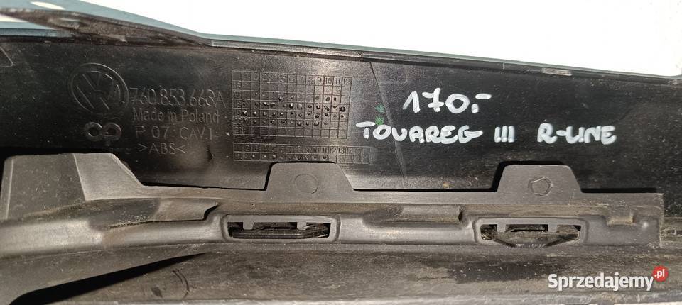 VW TOUAREG III RLINE KRATKA ZDERZAKA LEWA dolnośląskie Lubin