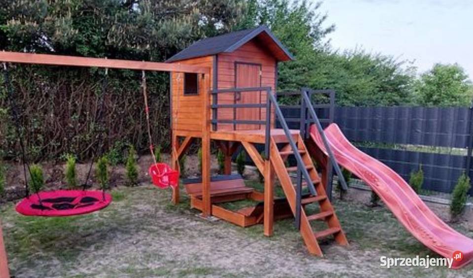 Nowy plac zabaw domek dzieci domek ogrodowy Bełchatów
