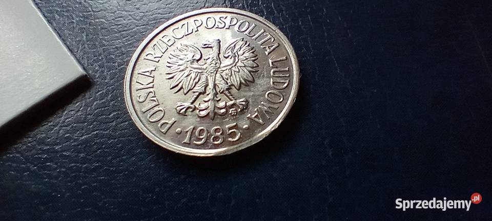 Stare monety 20 groszy 1985 destrukt PRL Polska Lesko