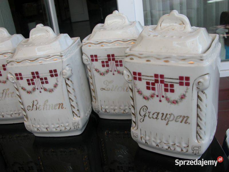 stare porcelanowe pojemniki kuchenne Gorzów Wielkopolski sprzedam
