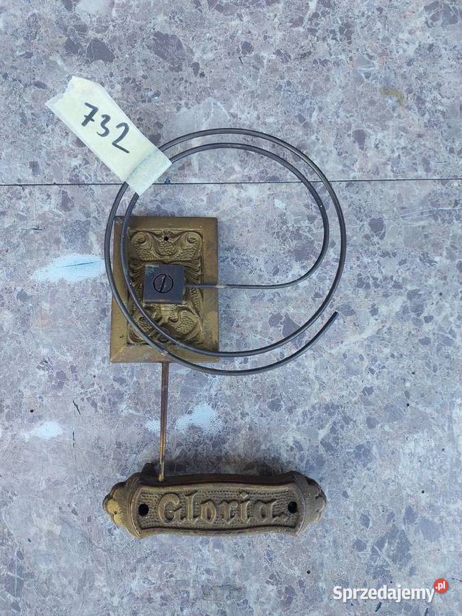 732 Gong spiralny starego zegara ściennego Gb Tczew
