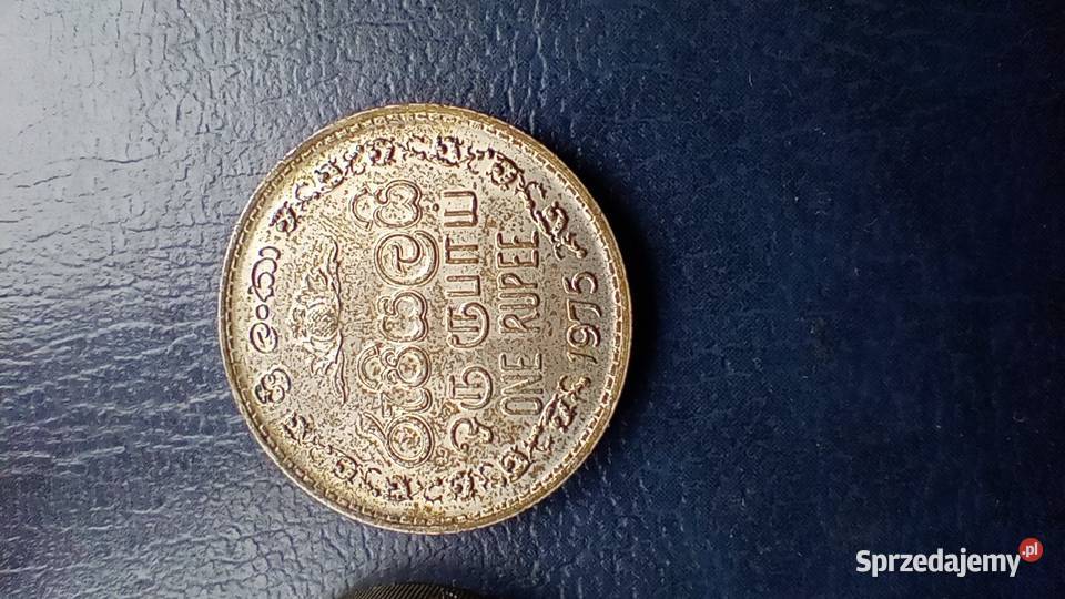 Stare monety 5 rupi 1986 i 1 rupia 1975 Sri Lesko