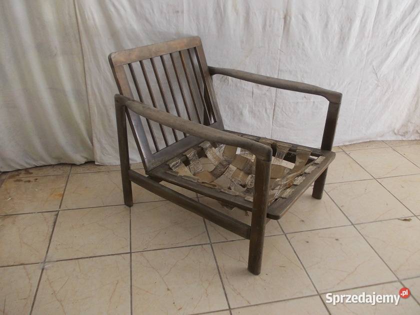 Stary fotel Zenon Bączek typ B 7522 PRL vintage Meble Bielsko-Biała sprzedam