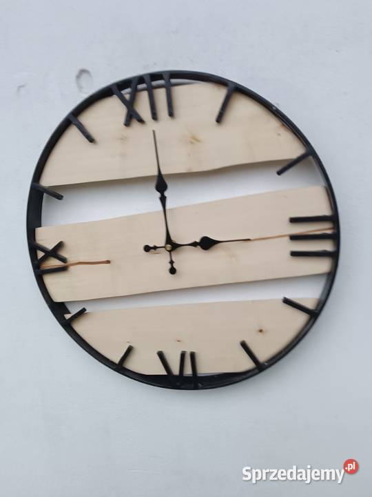 Zegar ścienny loft ścienny
