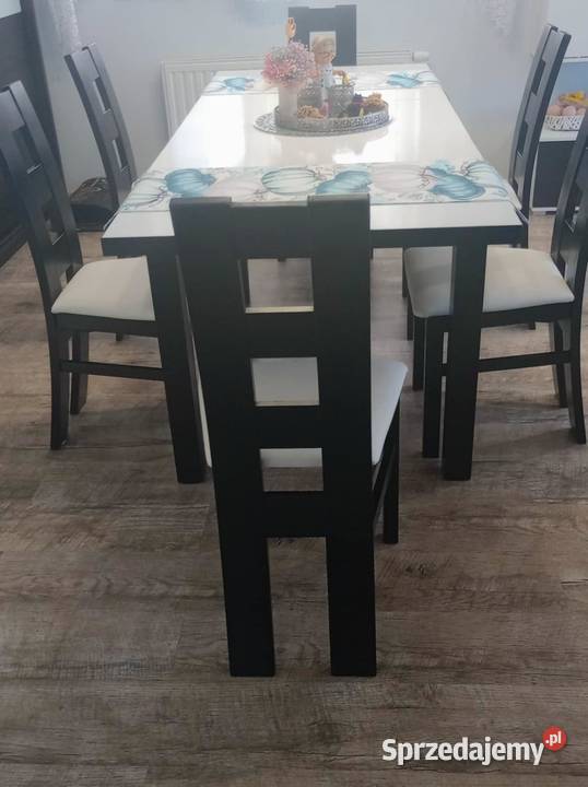 Stół plus 6 krzeseł śląskie Kobielice