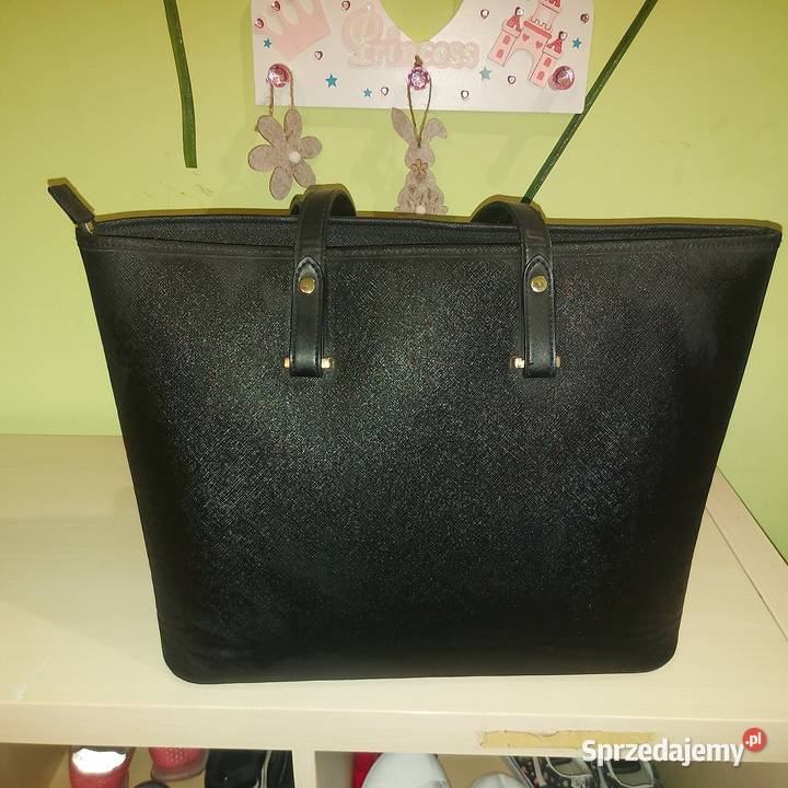 Torebka shopper z imitacji wytłaczanej skóry HM Żary
