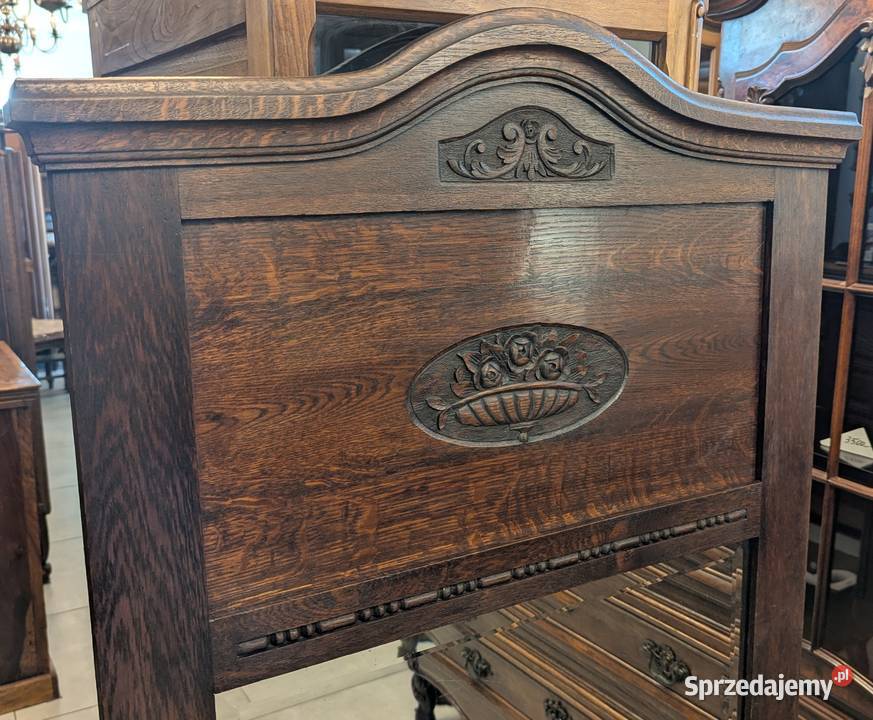 ładne dębowe lustro secesyjnesklep Dąbrowa Dąbrowa Górnicza