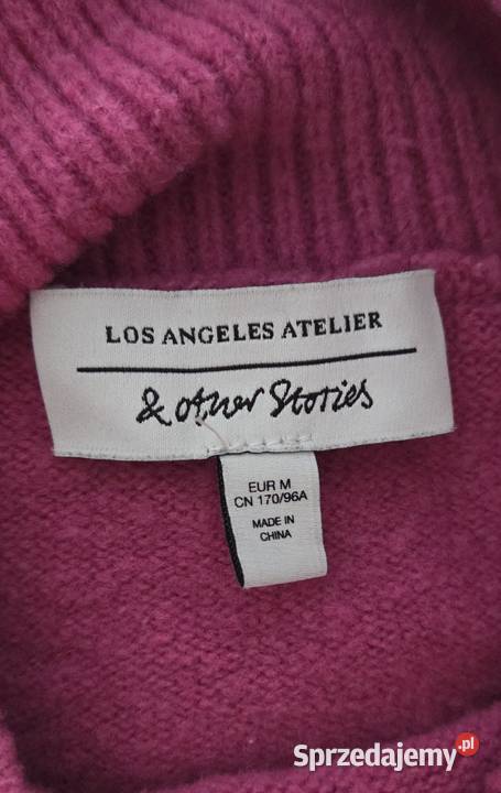 Sweter Other Stories różowy miękki M