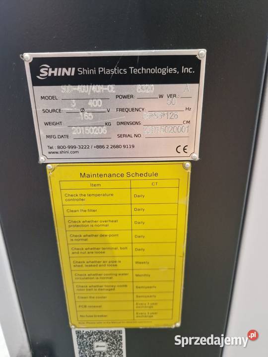 Suszarka Shini SDD 40U 40H CE Biznes i Przemysł Bielany Wrocławskie sprzedam