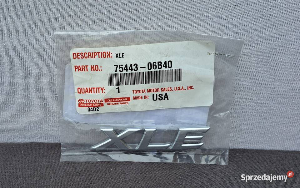 7544306B40 emblemat napis XLE klapy bagażnika Mielęcin