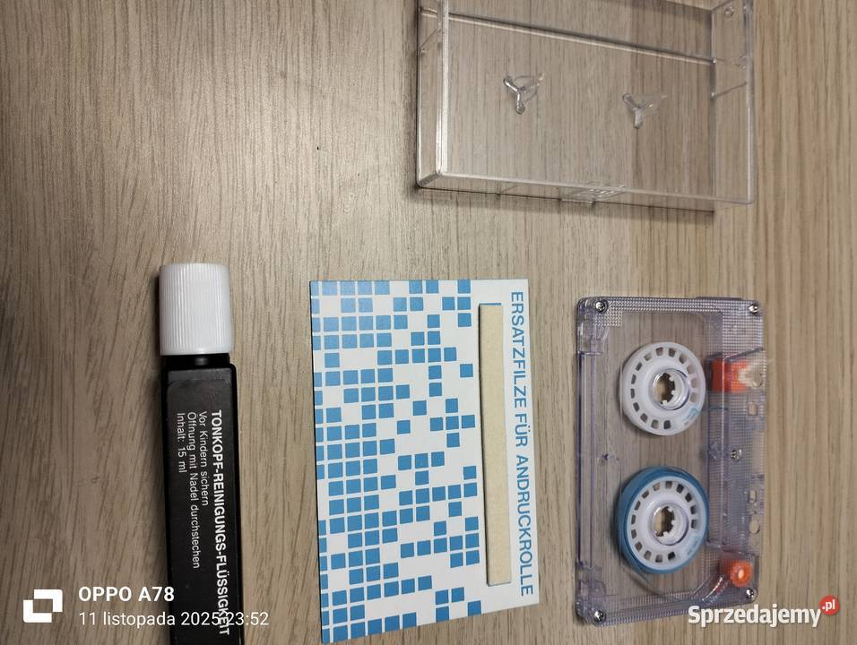 kaseta magnetofonowa czyszcząca z dawnych czasów zachodniopomorskie Gryfino