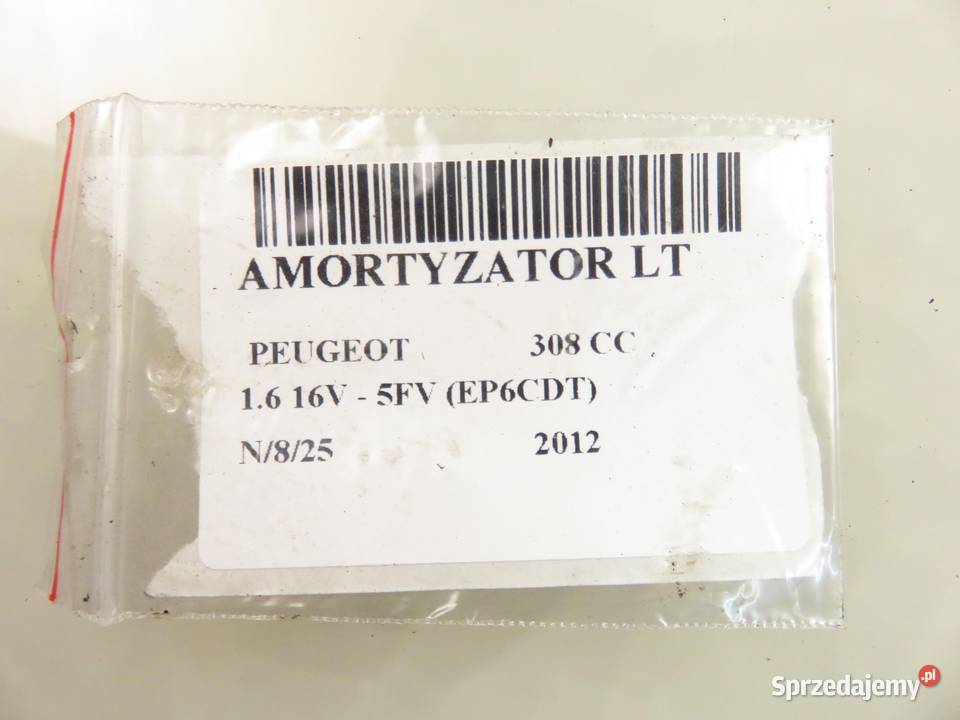 AMORTYZATORY TYŁ PEUGEOT 308 CC 16 KOMPLET