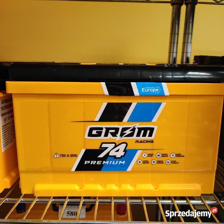 Akumulator GROM RACING 74Ah 720A EN Łódź