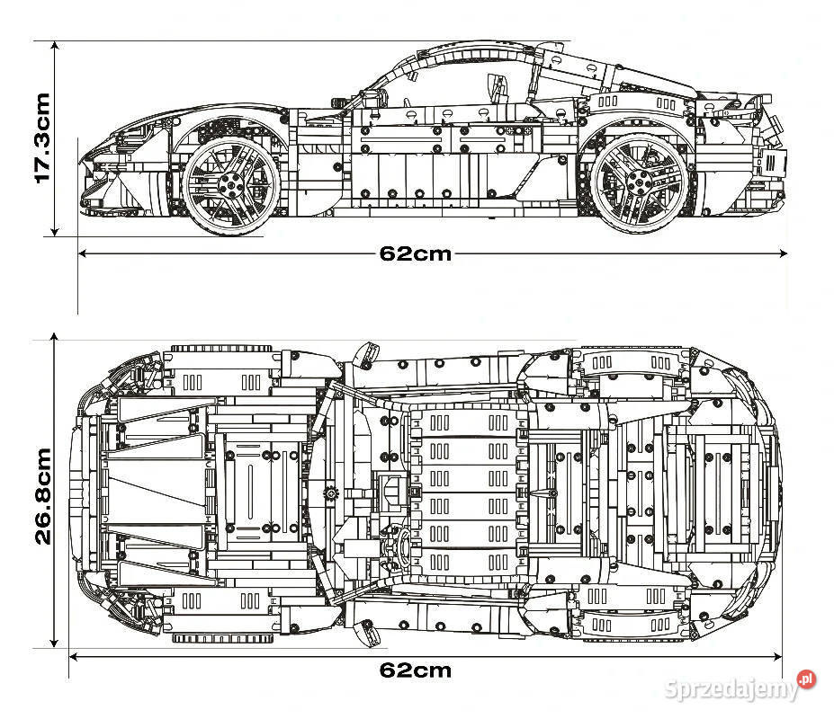 Klocki Maserati 18 niebieski model 5480 Warszawa