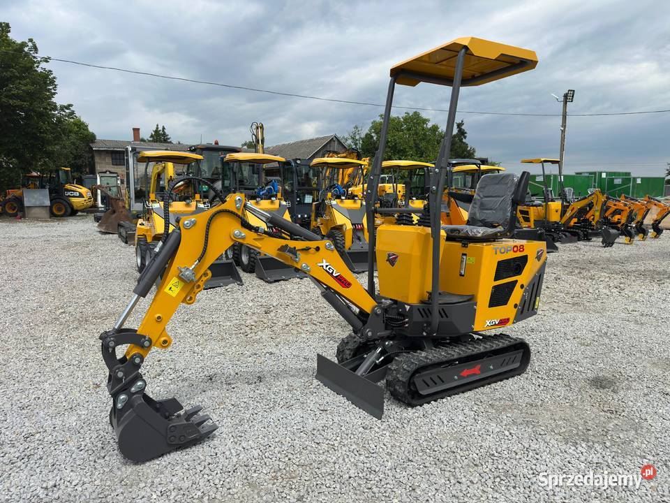 Nowa Minikoparka XGV TOP08 z 2026r Waga 800 Koparki Złoczew sprzedam