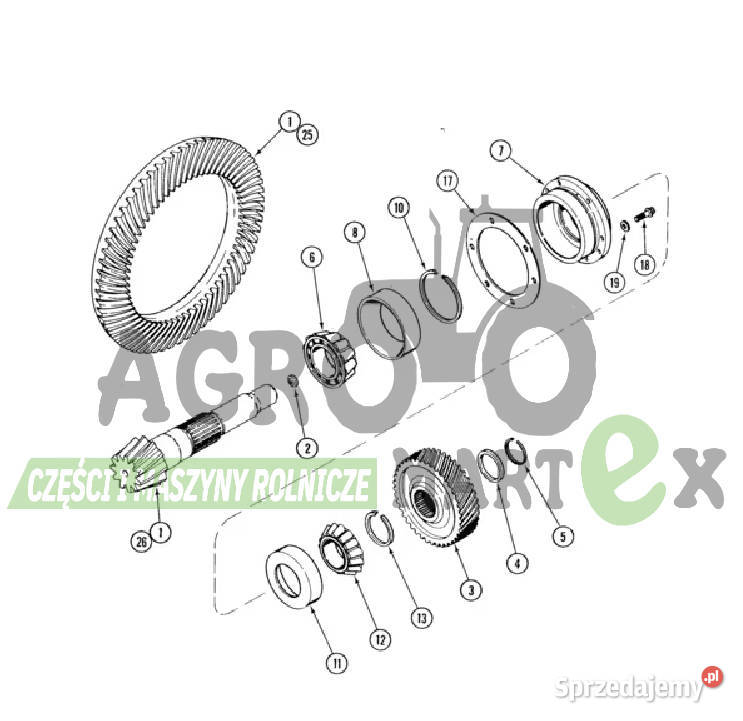 48164647 94616C2 87774829 ATAK WAŁ STOŻKOWY CNH sprzedam