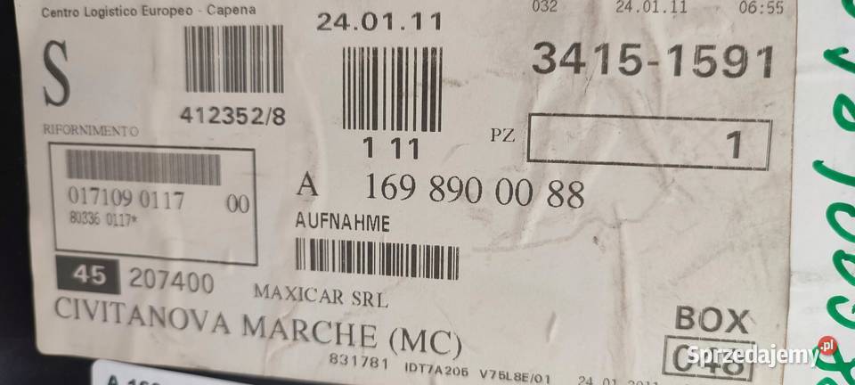 SCHOWEK BAGAŻNIKA TYŁ NOWY MERCEDES B KLASA W245