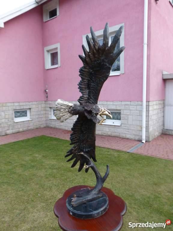 PIKUJĄCY ORZEŁ Z BRAZU gigant Bochnia