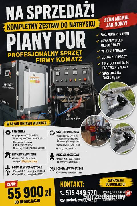 Zestaw do natrysku piany Pur śląskie Czeladź