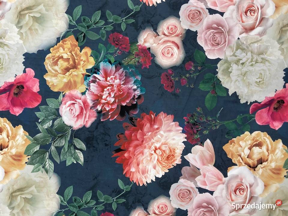 Piwonie D135 tkanina dekoracyjna obiciowa Poznań