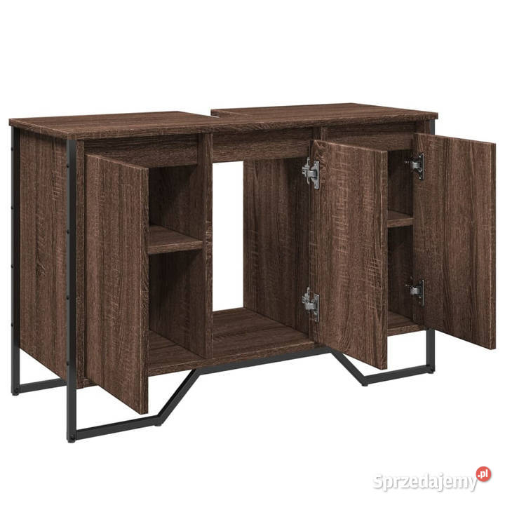 Szafka pod umywalkę brązowy dąb 91x35x60