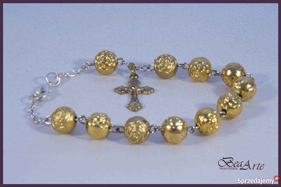 Różaniec dziesiątka różyczki 2 kolory Łysa Góra sprzedam