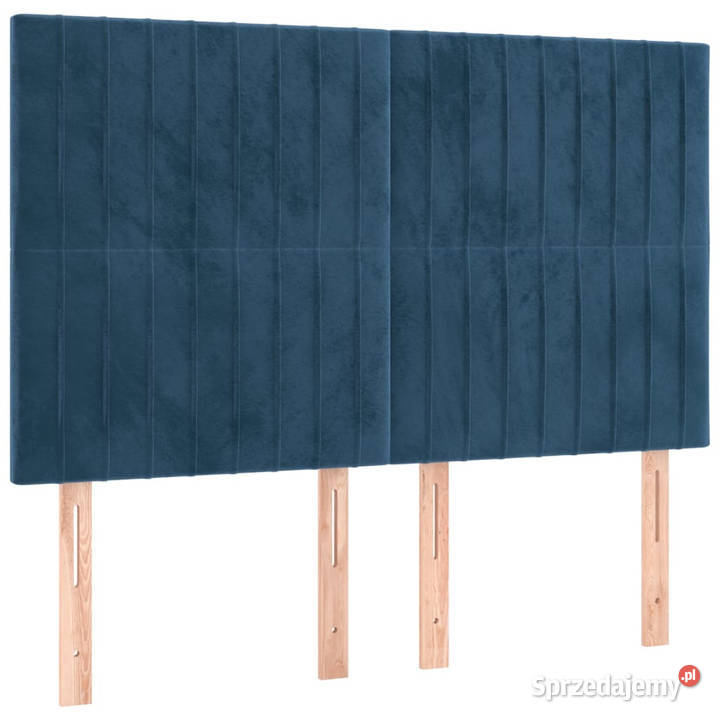 Łóżko z Materacem Kontynentalne Niebieski 147cm sprzedam