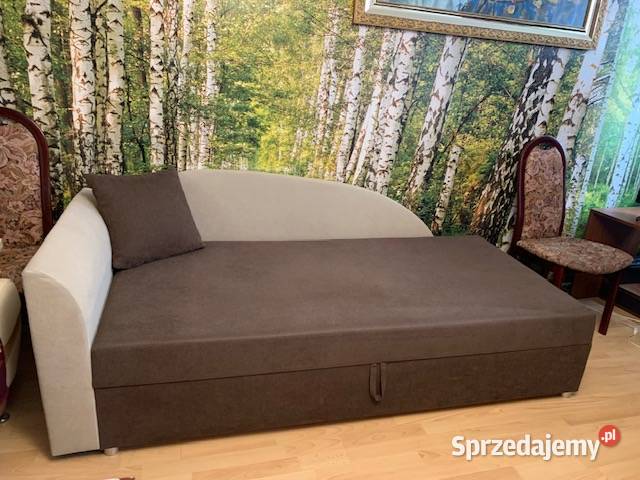 Tapczan jednoosobowy z pojemnikiem na pościel dolnośląskie Wrocław