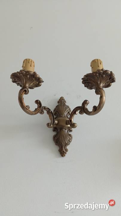 Stare mosiężne kinkiety Włocławek