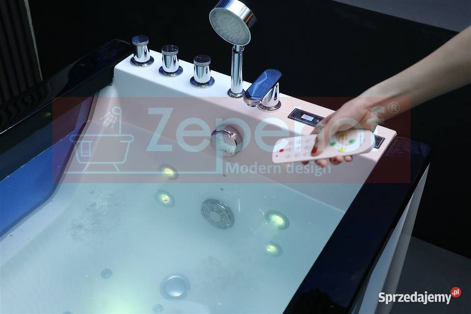 Wanna z hydromasażem BC607 Wei prostokątna Grabówka
