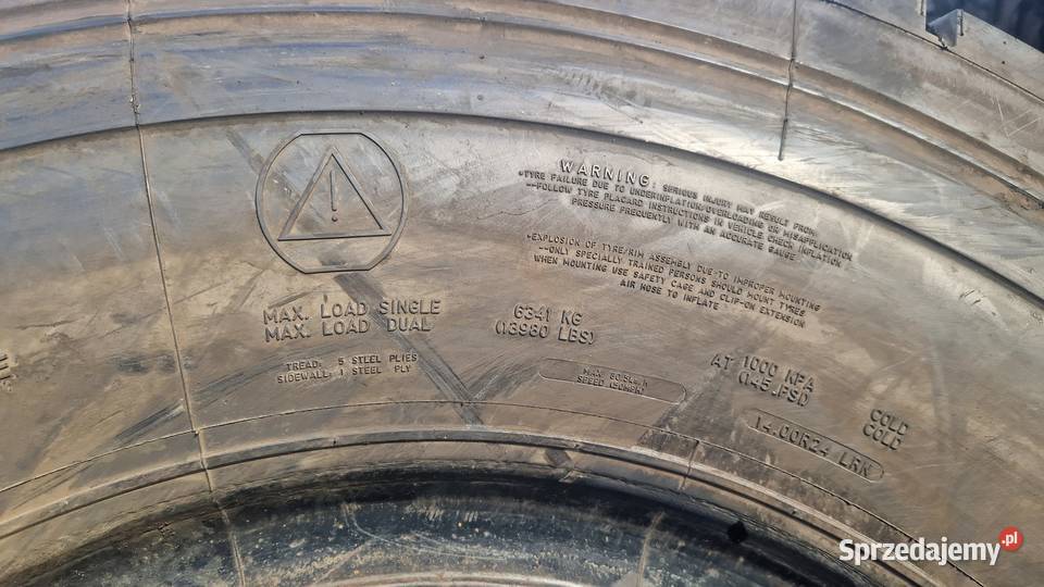 38595r24 1400r24 100 bieżnik Dzwig Kalmar warmińsko-mazurskie Nowe Miasto Lubawskie