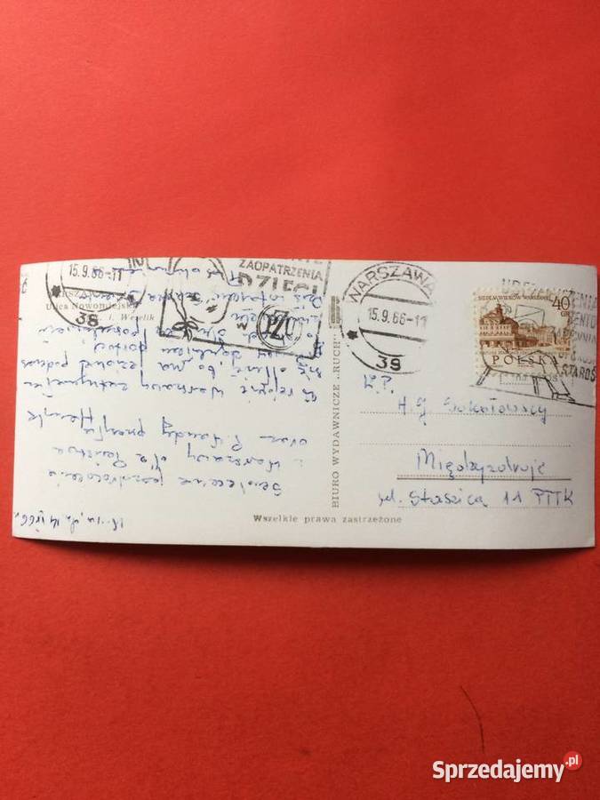 2677 Widokówka Warszawa zachodniopomorskie sprzedam