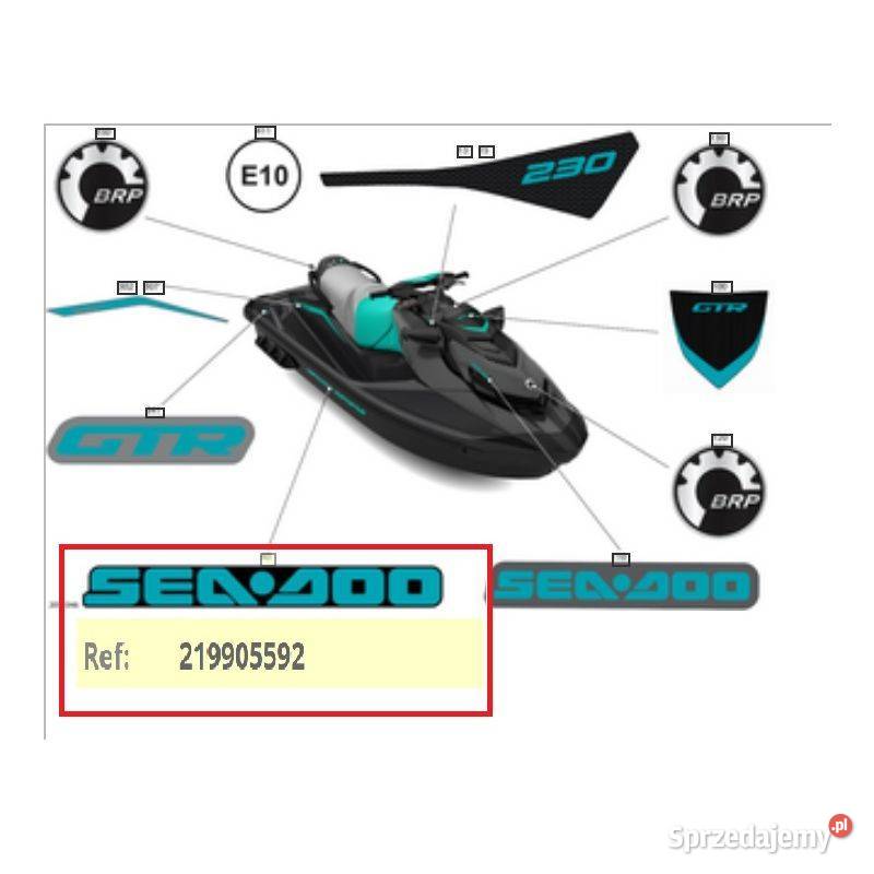 Naklejka na skuter wodny SeaDoo GTI GTR Reef Nowy Sącz