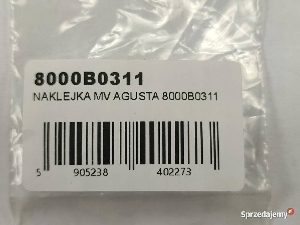 NAKLEJKA CRC POD BAK L STR MV AGUSTA BRUTALE osobowe