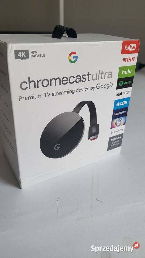 Google Chromecast Ultra 4K stream z telefonu na Pozostałe