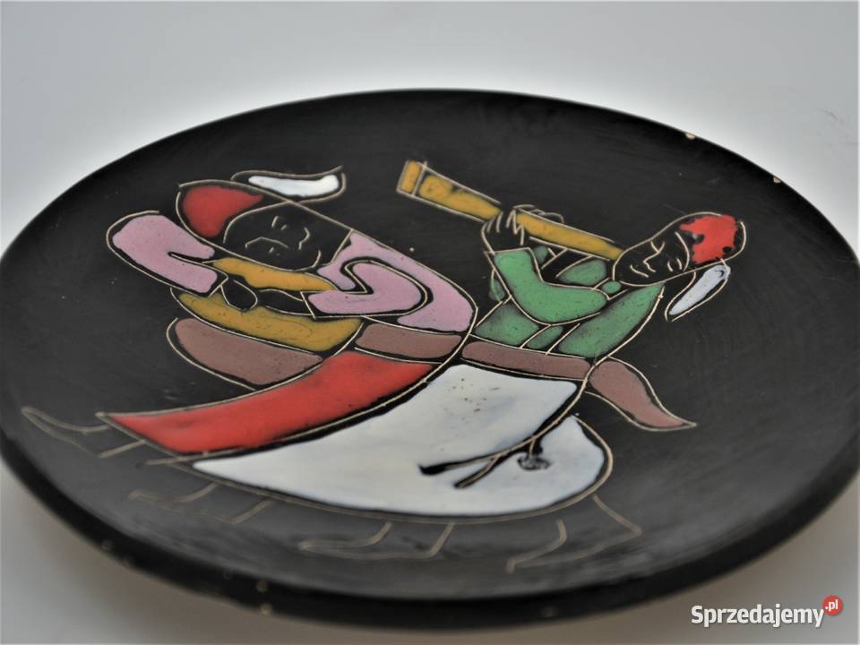 talerz patera na ścianę ceramika lata 5060te 17 Porcelana i szkło Warszawa