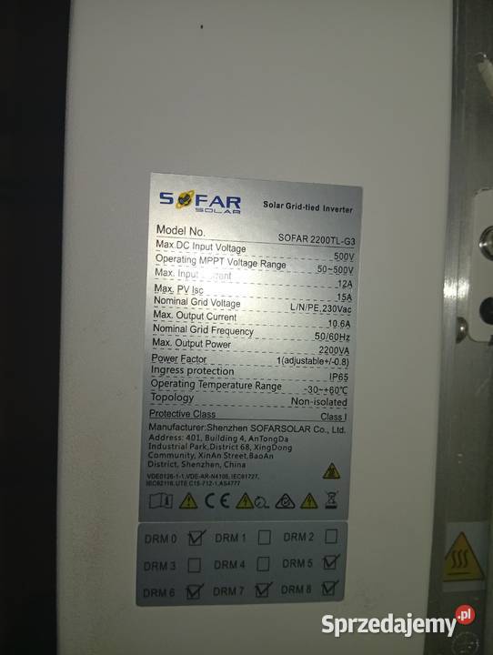 falownik Sofar 22 tl Trzciana