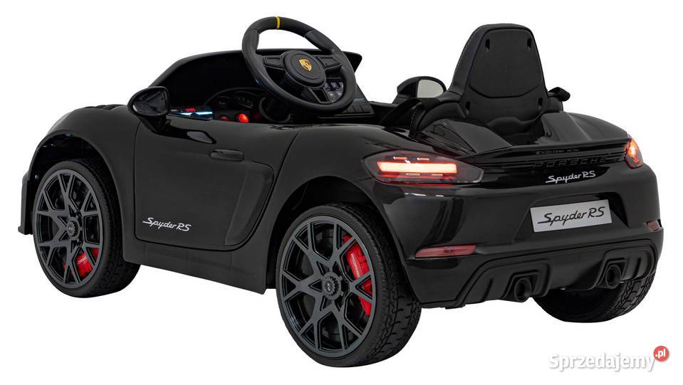 Porsche 718 Czarny Auto na Akumulator 12V 7Ah Łopuszno