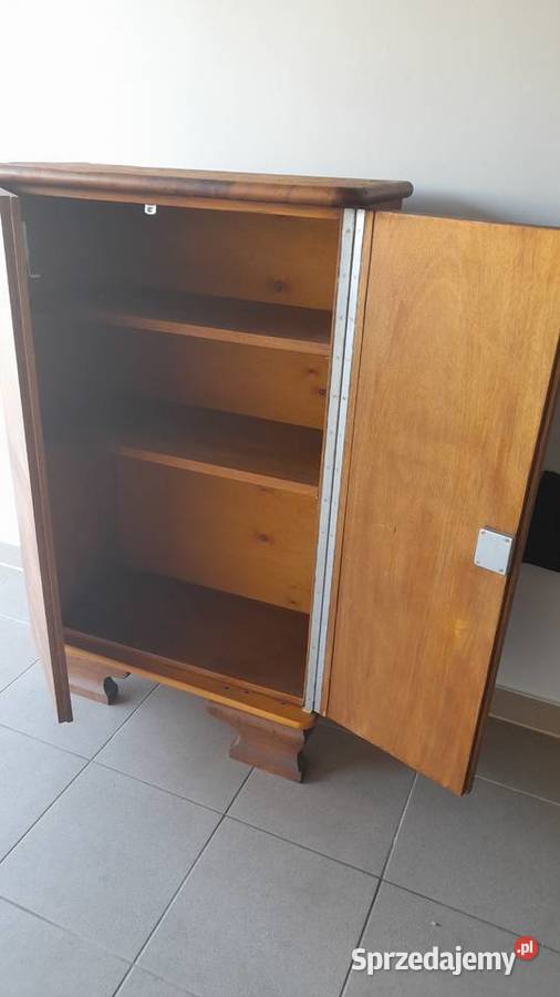 Stylowa szafka z pólkami odcienie brązowego Szczecin