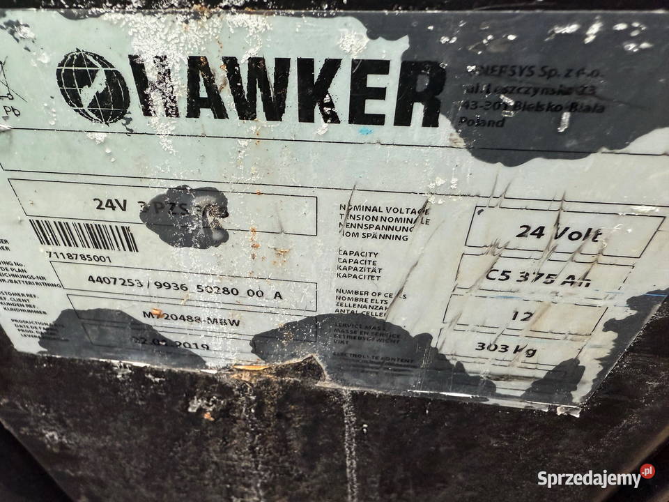 paleciak elektryczny z masztem MITSUBISHI 1600