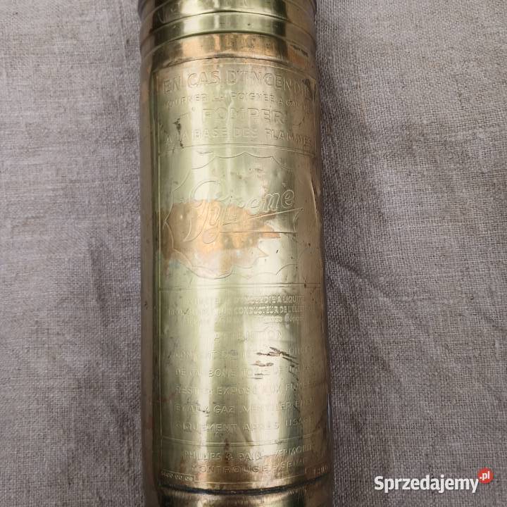 Mosiężna gaśnica Pyrene Pozostałe Warszawa